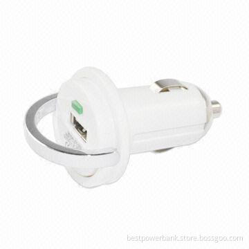 Good Quality ABS Shell Single USB Car Charger with Handle Hot Selling
